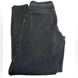 Spanx Jean-ish leggings pull on ankle length pockets sits @natural waist Sz S